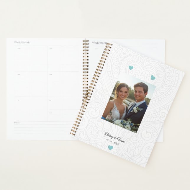 Calendrier et Organisateur de Mariage (Devant avec enveloppe)