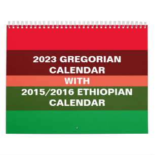 Calendrier éthiopien et calendrier grégorien 2023