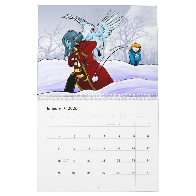 Calendrier étranger des matrices 2012 (Jan 2026)