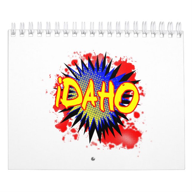 Calendrier Exclamation de bande dessinée Idaho (Protection)
