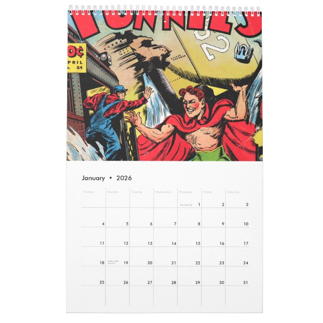 Calendrier extraordinaire des héros 2011 d'âge (Jan 2026)