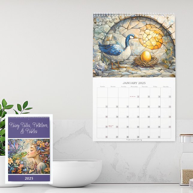 Calendrier Fairy Tales, Folklore, and Fables 2026 Page unique (Créateur téléchargé)
