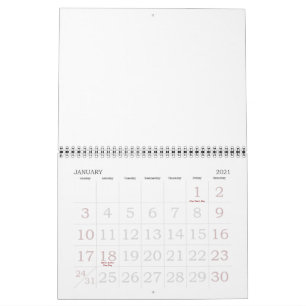 Calendrier Fait en Australie
