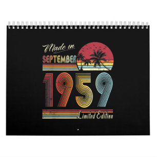Calendrier Fait En Septembre 1959 62 Ans 62e Anniversaire