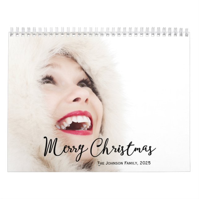 Calendrier familial 2025 Joyeux Noël (Protection)