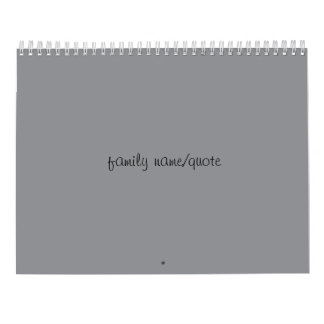 Calendrier familial personnalisable