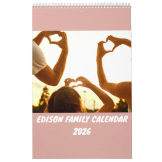 Calendrier familial personnalisé 2026