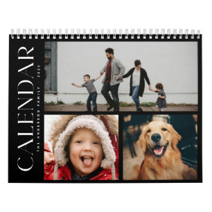 Calendrier Famille minimale moderne 3 Collage photo