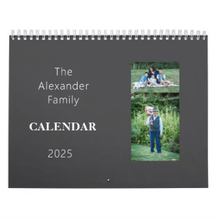 Calendrier Famille personnalisée Deux images par page