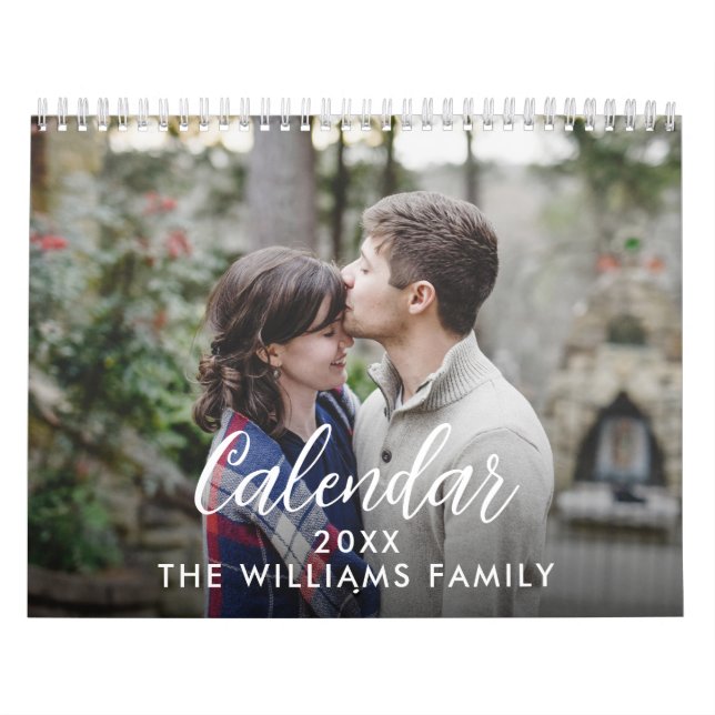 Calendrier Famille photo moderne élégante (Protection)