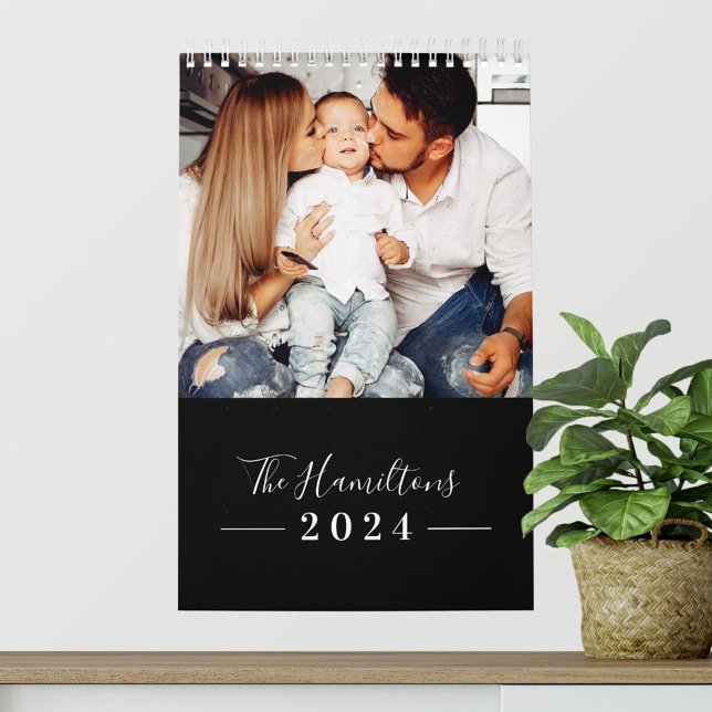 Calendrier Famille photo moderne simple 2025 (Créateur téléchargé)