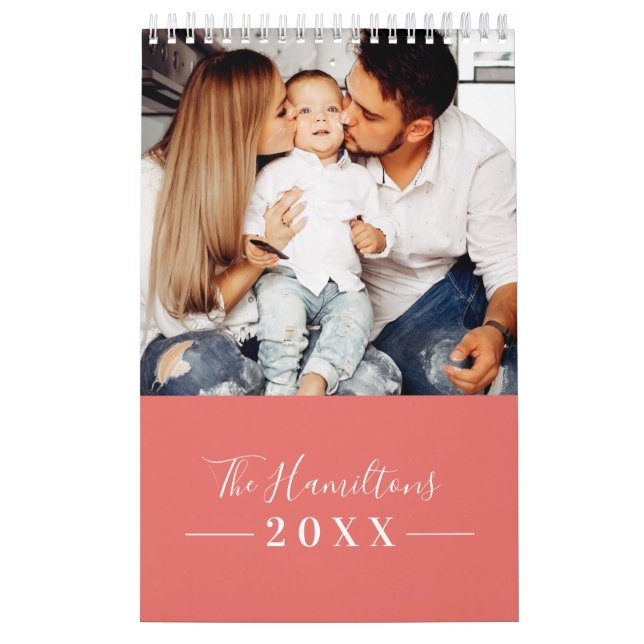 Calendrier Famille photo moderne simple 2025 (Protection)