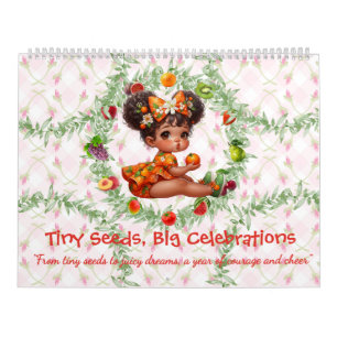 Calendrier fantaisiste de Filles Fruit en robe de