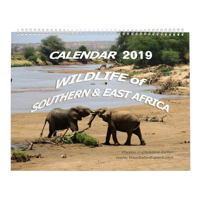 Calendrier FAUNE de du sud et Afrique de l'Est (Deux-Page) (Protection)
