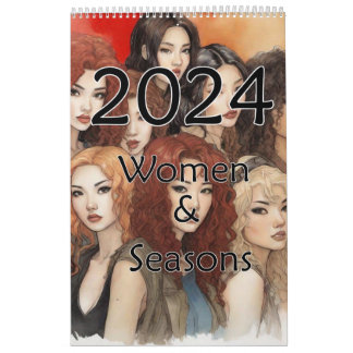 Calendrier Femmes et saisons 2024