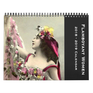 Calendrier Femmes flamboyantes 12 mois début en septembre