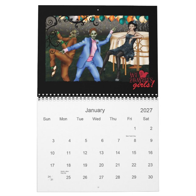 Calendrier Filles WHZ (Jan 2027)