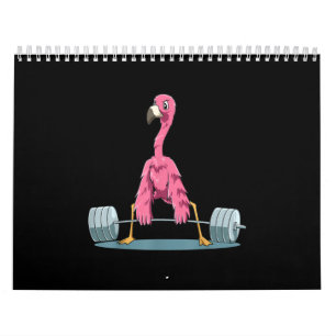 Calendrier Flamant rose d'enlèvement des Flamants roses de p