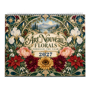 Calendrier Fleur Art Nouveau 2027