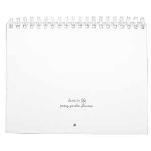 Calendrier Fleur de pivoine