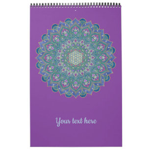 Calendrier Fleur De Vie - Mandala India Style 1