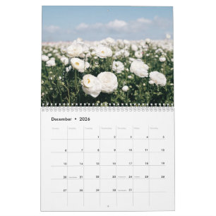 Calendrier Fleurs 2026