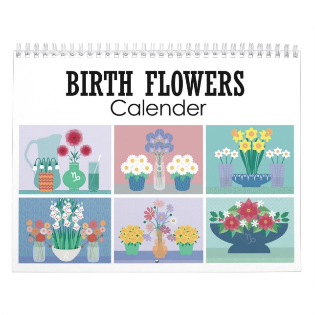 Calendrier Fleurs de naissance (Protection)