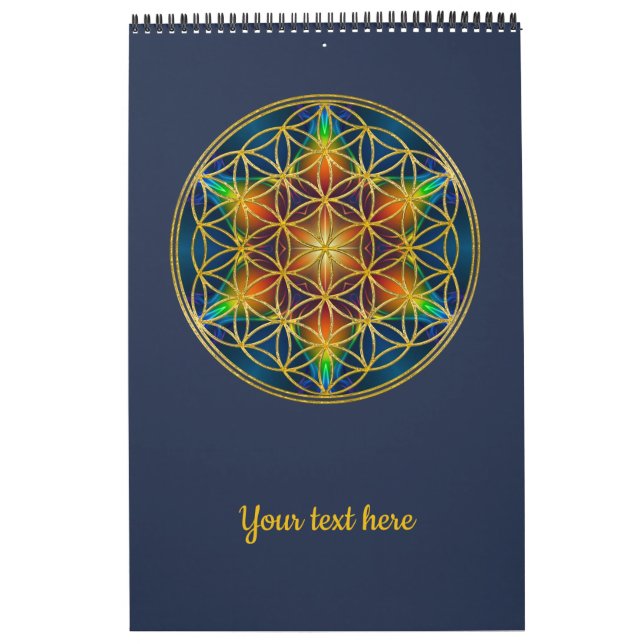 Calendrier FLEURS DE VIE - Fleur fractale 1 (Protection)