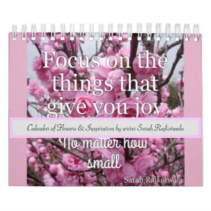 Calendrier Fleurs et citations inspirantes