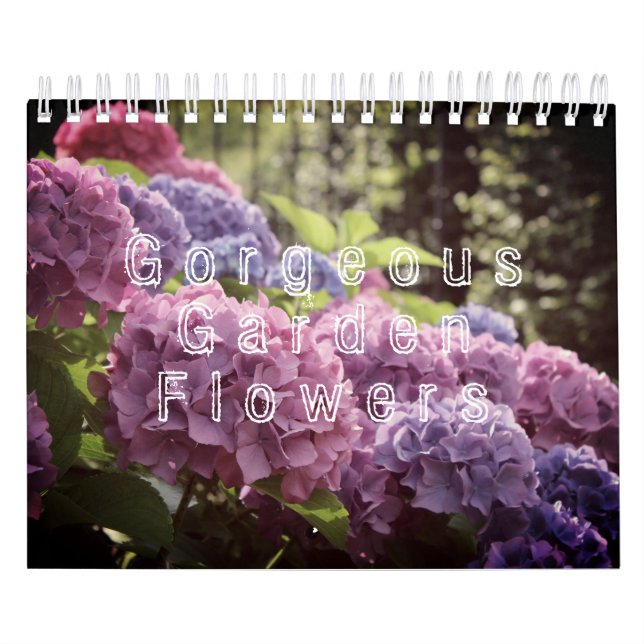 Calendrier Fleurs Jardins magnifiques (Protection)