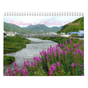 Calendrier Fleurs sauvages 2 d'île d'Unalaska