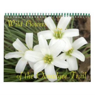 Calendrier Fleurs sauvages, du sentier Ocmulgee