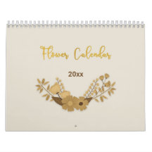 Calendrier Fleurs vintages avec devis de motivatio