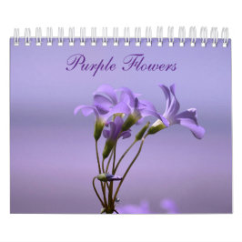 Calendrier Fleurs violettes