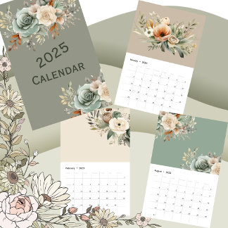 Calendrier floral Neutre 2025