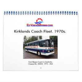 Calendrier Flotte d'autobus et d'autocars de Kirklands