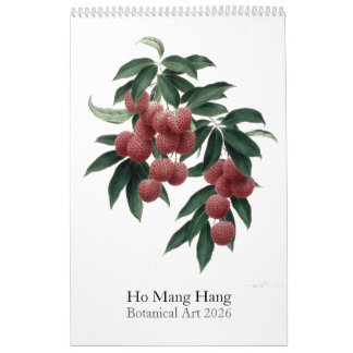 Calendrier Flower calendar by Ho Mang Hang 2026