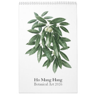 Calendrier Flower calendar by Ho Mang Hang 2026