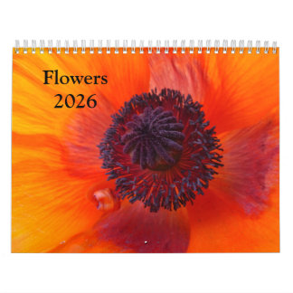 Calendrier Flowers 2026 a Calendar