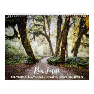 Calendrier Forêt de pluie ・ Parc national olympique, Washingt