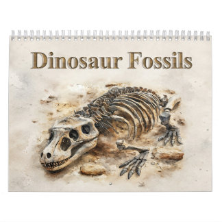 Calendrier Fossiles de Dinosaures – Fossile Préhistorique