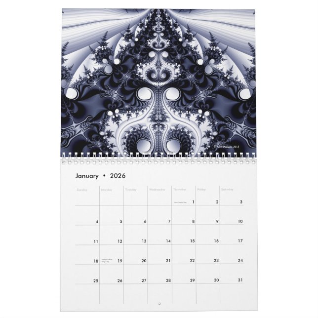 Calendrier Fractales 2015 (Jan 2026)