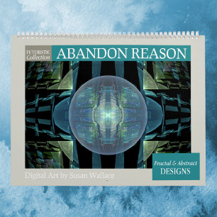 Calendrier Fractales Abstraites futuristes 2026