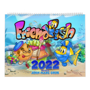 Calendrier FriendFish dessin animé poisson 