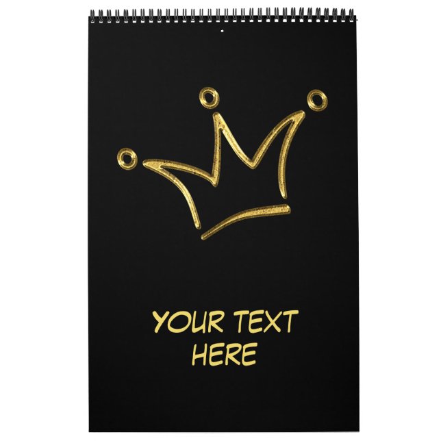 Calendrier Funny Couronne d'or - luxe royal 1 (Protection)