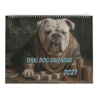 Calendrier Gangster Pup 2027, Chien Thug