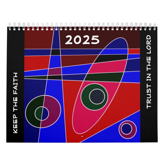 Calendrier Garde La Foi - Confiance Dans L'Eternel (Rouge Ble (Protection)