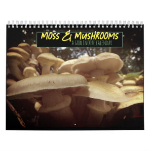 Calendrier Goblincore de la mousse et des champignons