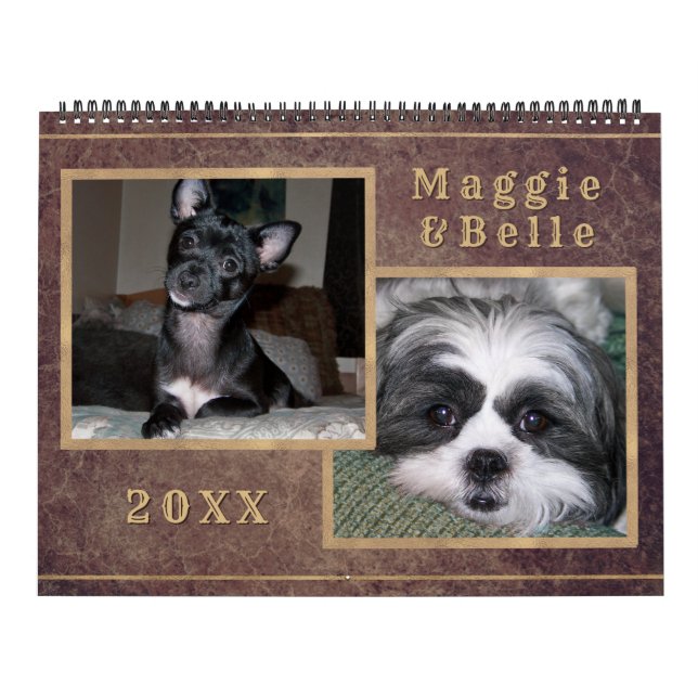 Calendrier Gold de Copper Photo pour animaux de co (Protection)
