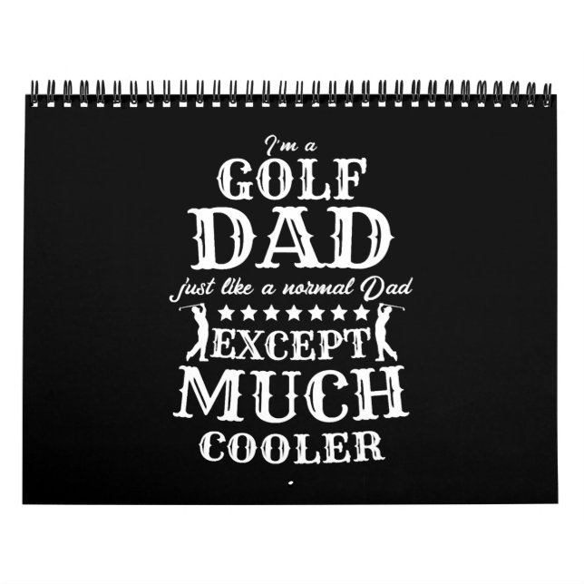 Calendrier Golf Papa Golf Club Golfen Cadeau (Protection)